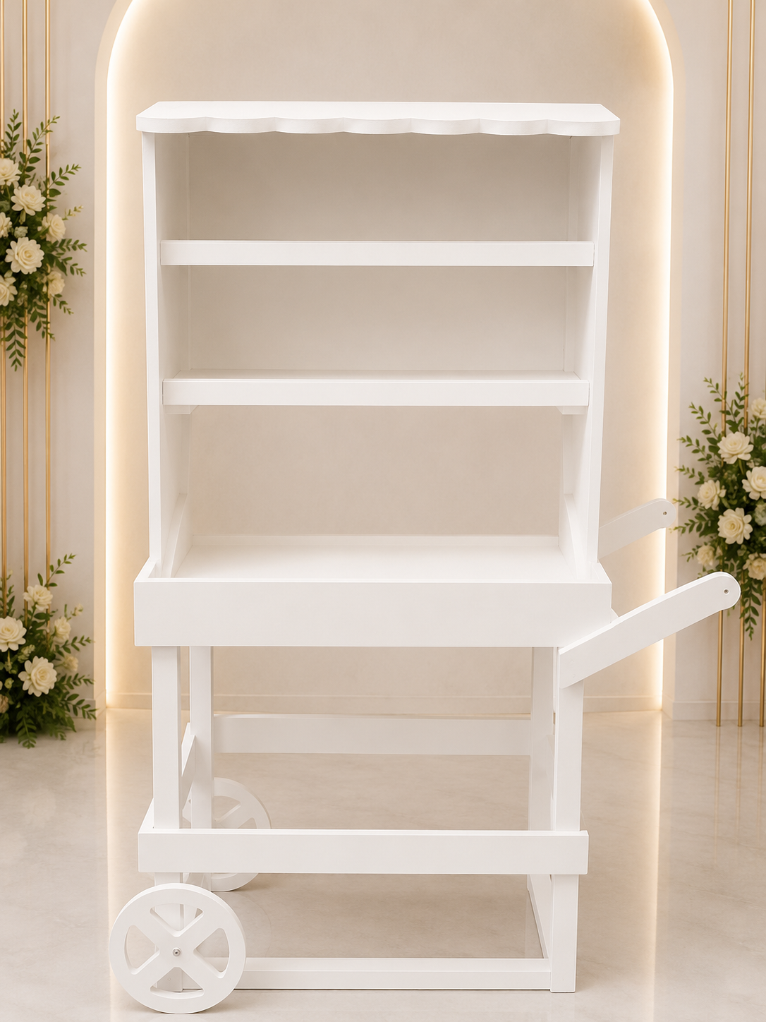 White Display Cart (Rental)