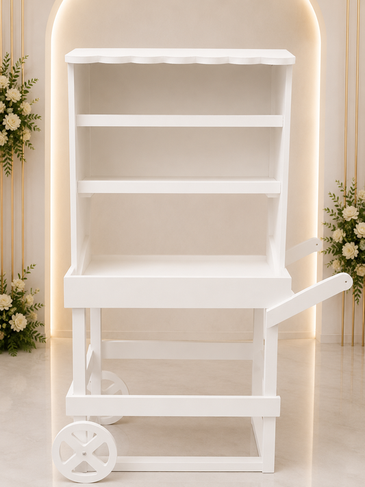 White Display Cart (Rental)