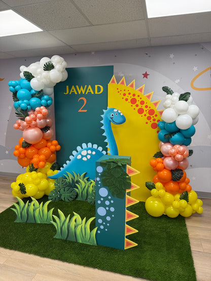 Dinosaur Balloon Backdrop