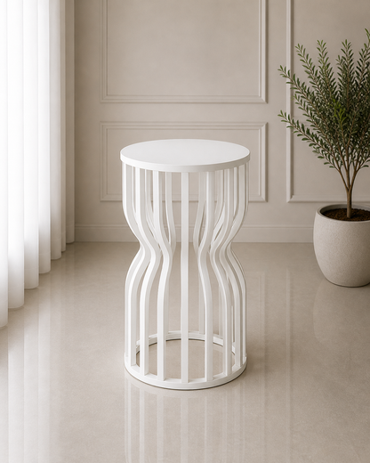 Slatted Plinth Pedestal | Rental