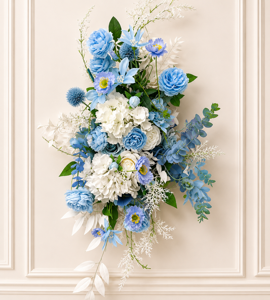 Blue Hydrangea Floral Installation (Rental)