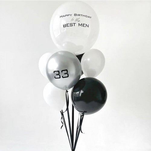 Helium balloon bouquet for men 2