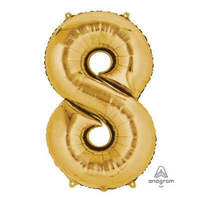 Foil Number Balloon  8  – 34” (Helium Balloon)