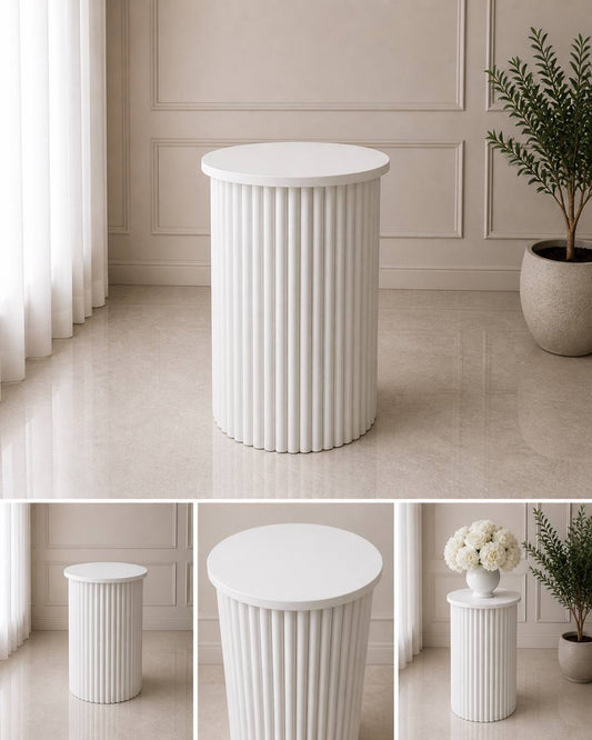 Rippled Pedestal Stand | Rental