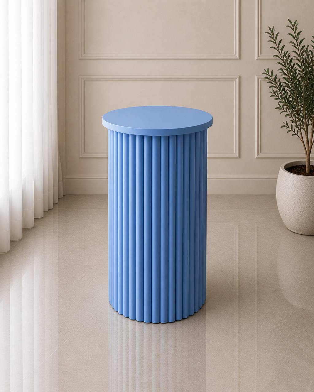 Rippled Pedestal Stand | Rental