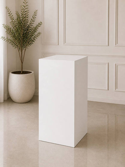 Wooden Rectangular Pedestal – Medium | Rental