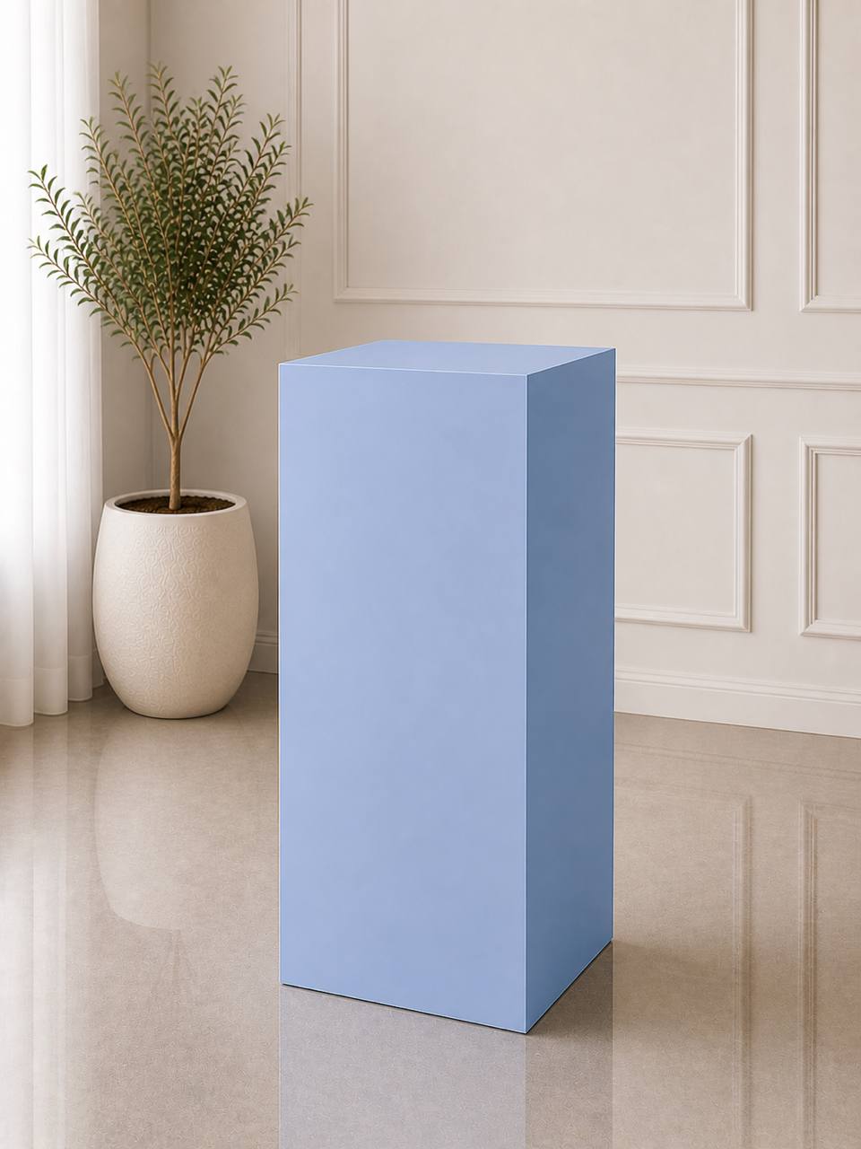 Wooden Rectangular Pedestal – Large | Rental