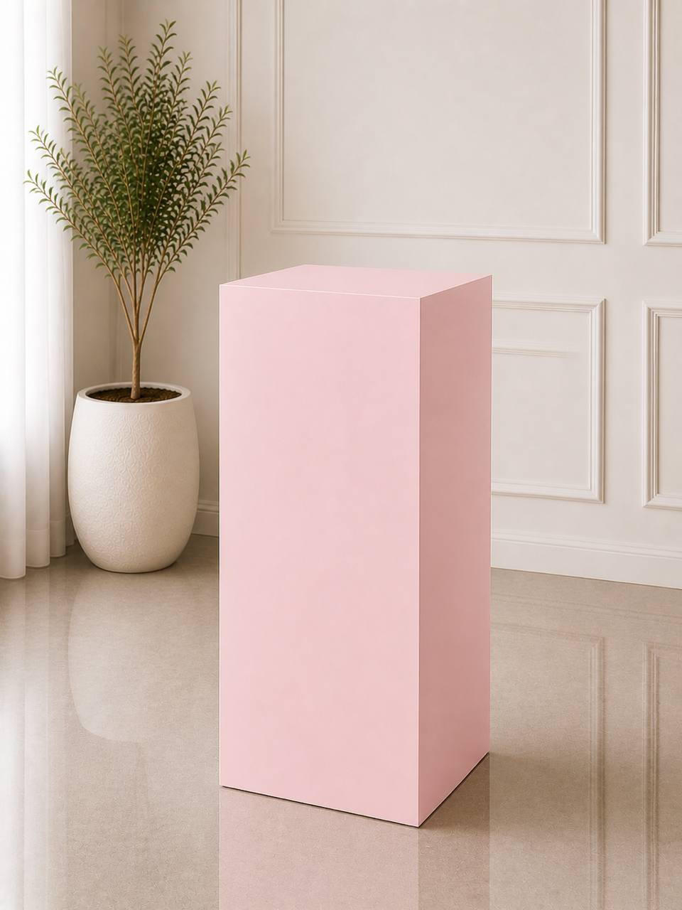 Wooden Rectangular Pedestal – Large | Rental