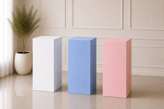 Wooden Rectangular Pedestal – Large | Rental