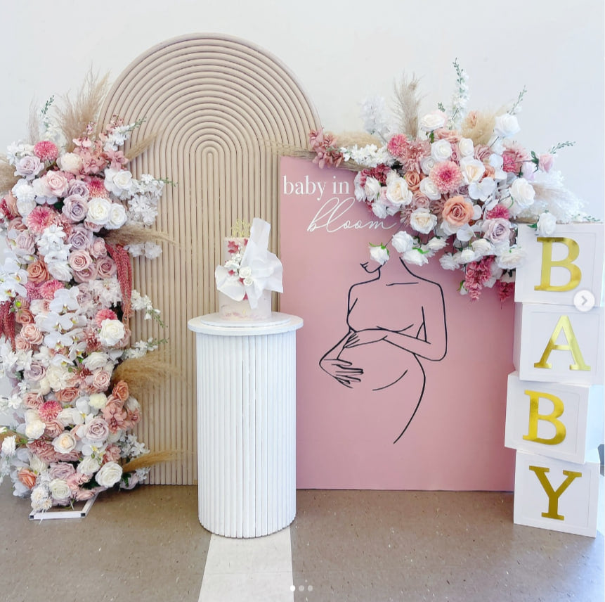 Baby in Bloom Maternity Backdrop Panel (Rental)