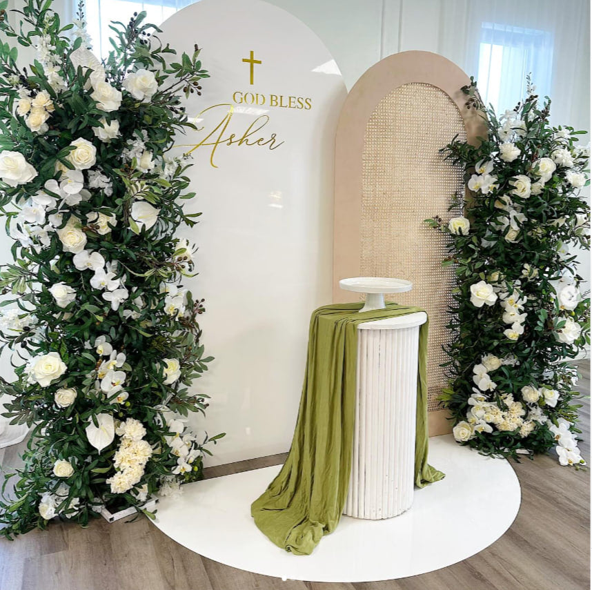 Woven Arch Backdrop (Rental)