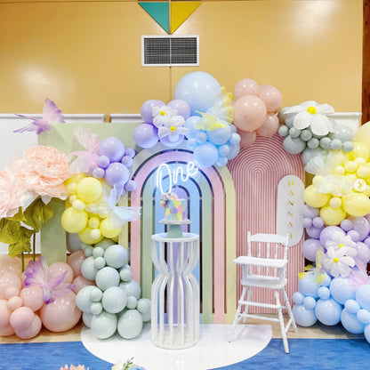 Pastel Rainbow Arch Backdrop (Rental)