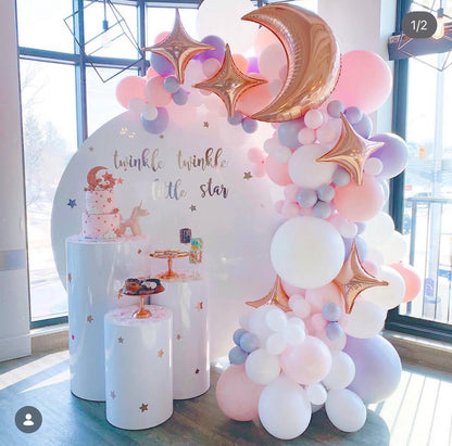 Large Round Acrylic Backdrop (Rental)