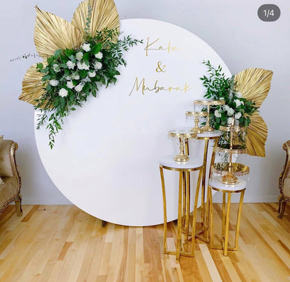 Medium Round Acrylic Backdrop (Rental)