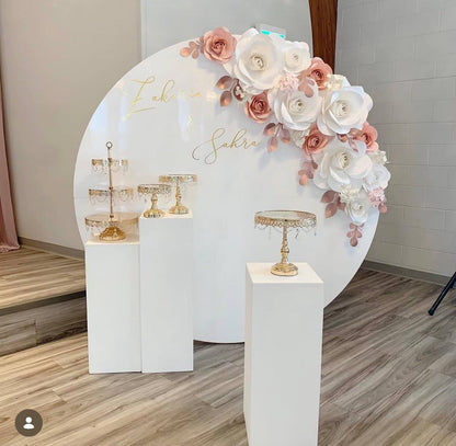 Medium Round Acrylic Backdrop (Rental)
