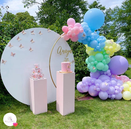 Large Round Acrylic Backdrop (Rental)