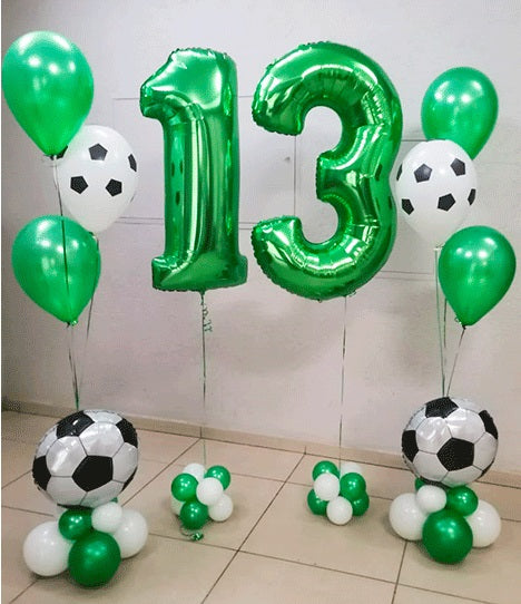 Helium balloon bouquet for boys 17 Soccer ball