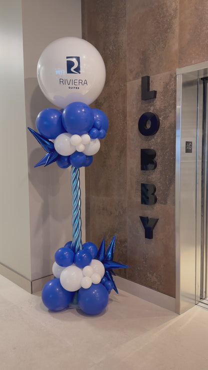 Balloon Column/Pillar With your text or logo 2