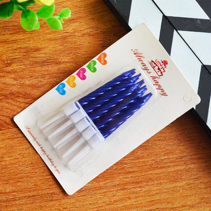 Short Metallic Birthday Candles (10 pcs/pack)v