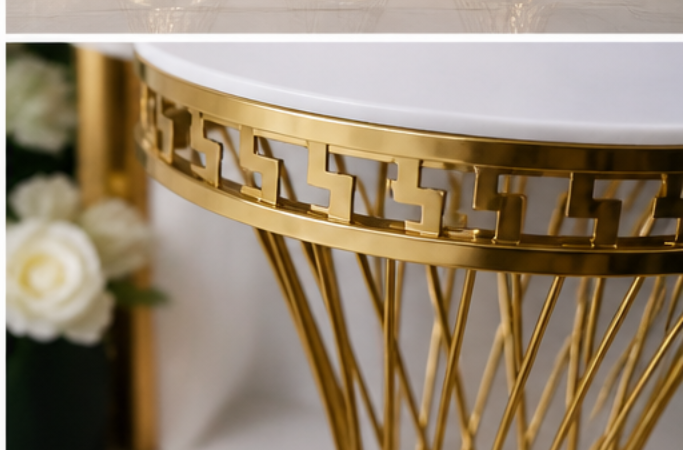 Gold Twist Pedestal Stands – Set of 3 (Best Va) Rental