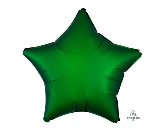 18" Satin Luxe Emerald Star Balloon